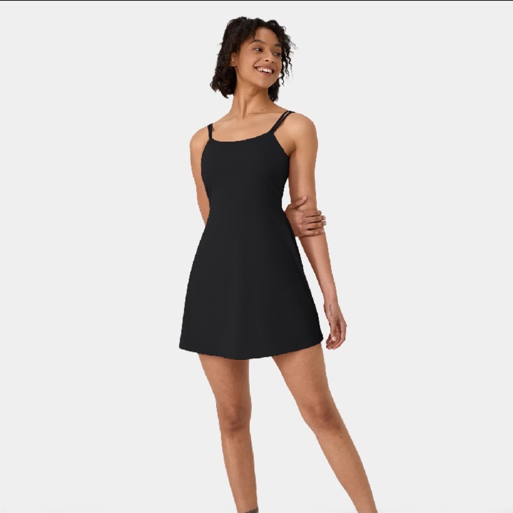 NEW everyday cloudful double strap backless twist activity dress two piece